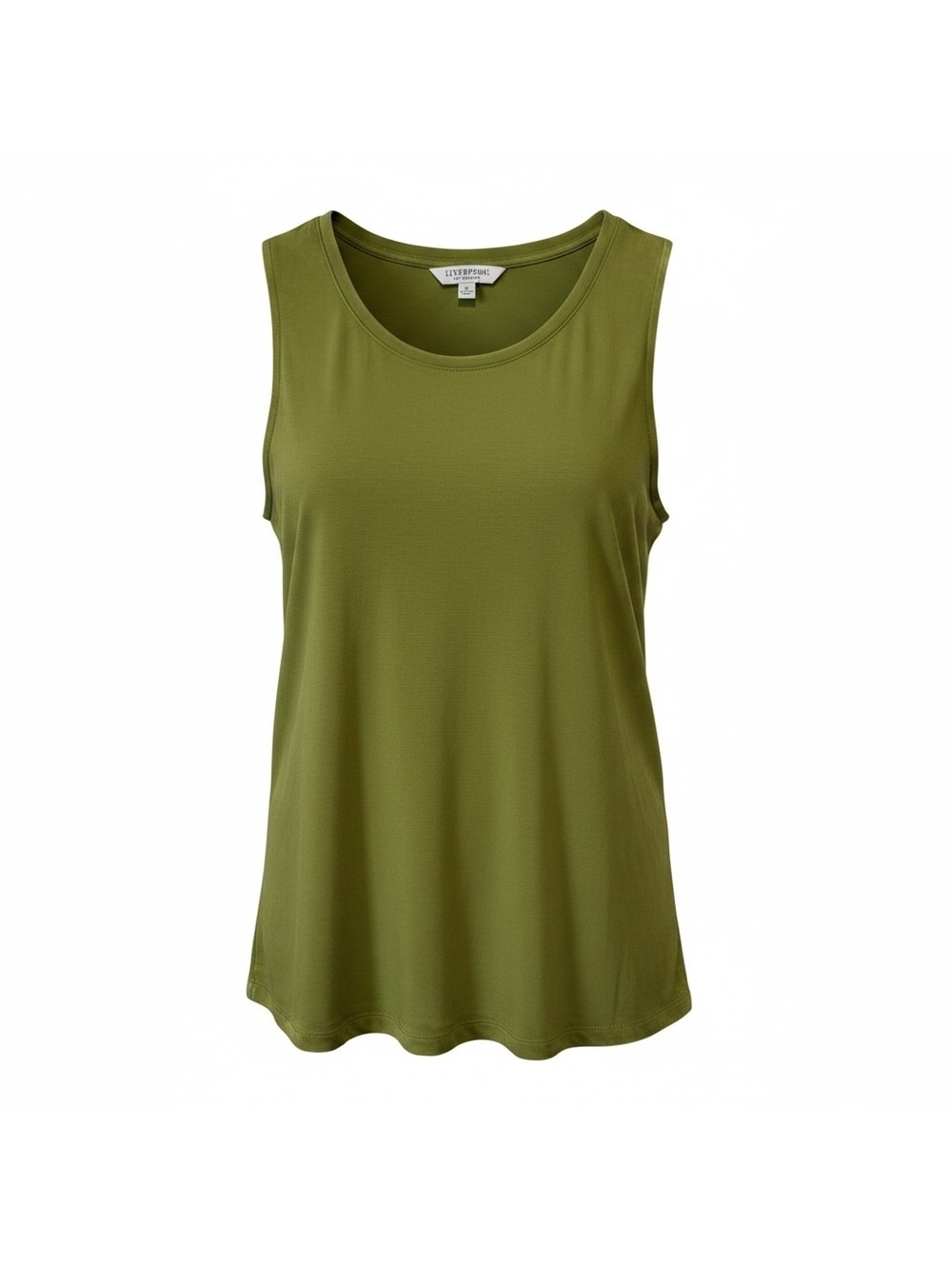 Liverpool Los Angeles Avocado Green Sleeveless Tank Top XS